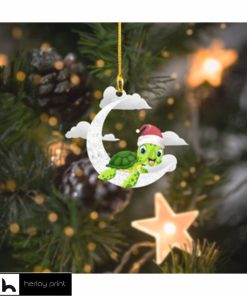 Turtle Christmas Shaped Ornament