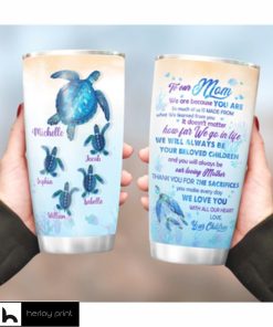 Turtle To My Mom Personalized Tumbler