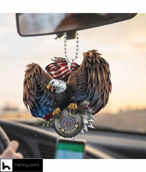 US Coast Guard Eagle American Car Hanging Ornament For Independence Da