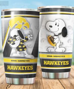 Iowa Hawkeyes NCAA Snoopy 20Oz, 30Oz Stainless Steel Tumbler 1
