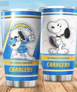 Los Angeles Chargers NFL Snoopy 20Oz, 30Oz Stainless Steel Tumbler