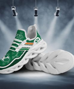 BYU Cougars NCAA Logo St. Patrick's Day Shamrock Custom Name Clunky Max Soul Shoes Sneakers For Mens Womens