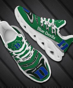 Duke Blue Devils NCAA St. Patrick's Day Shamrock Custom Name Clunky Max Soul Shoes Sneakers For Mens Womens