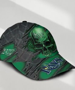 Tampa Bay Rays MLB St. Patrick’s Day Skull Custom Name Classic Baseball Cap Personalized Gifts For Men Dad Fans