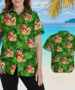 Kansas City Chiefs NFL Leprechaun St. Patrick’s Day Women Aloha Button Up Hawaiian Shirts