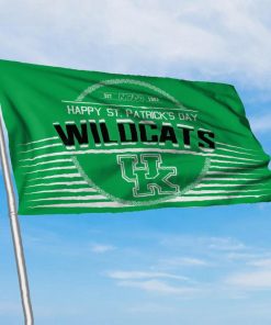 Kentucky Wildcats NCAA Happy St. Patrick's Day Celtic House Garden Yard Flags Printing Outdoor Decoration