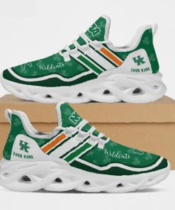 Kentucky Wildcats NCAA Logo St. Patrick's Day Shamrock Custom Name Clunky Max Soul Shoes Sneakers For Mens Womens