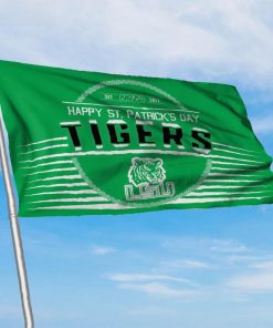LSU Tigers NCAA Happy St. Patrick's Day Celtic House Garden Yard Flags Printing Outdoor Decoration