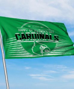 Louisville Cardinals NCAA Happy St. Patrick’s Day Celtic House Garden Yard Flags Printing Outdoor Decoration