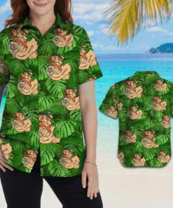 New Orleans Saints NFL Leprechaun St. Patrick’s Day Women Aloha Button Up Hawaiian Shirts
