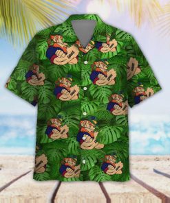 New York Giants NFL Leprechaun St. Patrick’s Day Men Aloha Button Up Hawaiian Shirts and shorts