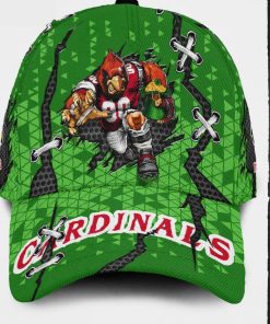Louisville Cardinals NCAA Mascot Leprechaun Hat St. Patrick's Day Custom Name Classic Baseball Cap Personalized Gifts