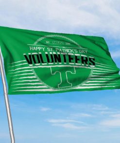 Tennessee Volunteers NCAA Happy St. Patrick’s Day Celtic House Garden Yard Flags Printing Outdoor Decoration