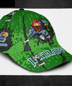 Kansas Jayhawks NCAA Mascot Leprechaun Hat St. Patrick’s Day Custom Name Classic Baseball Cap Personalized Gifts