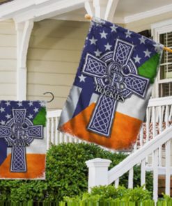Colorado Rockies MLB St. Patrick's Day Irish Celtic Cross House Garden Yard Flags Printing Outdoor Decoration