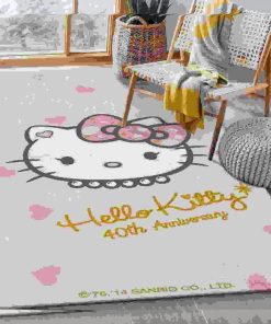 Hello Kitty 4 Rug Bedroom Rug, Gift For Fan Rug Home Decor Floor Decor