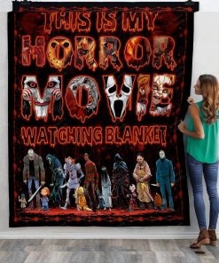 Horror Movie Watching Quilt Blanket
