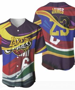 Los Angeles Lakers Cleveland Cavaliers Miami Heat Lebron James Baseball Jersey 32