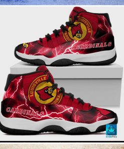 Louisville Cardinals Custom Name Air Jordan 11 Shoes Sneakers For Mens Womens Personalized Gifts For NCAA Fans