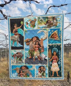 Moana and Maui Daughter of The Sea Quilt Blanket