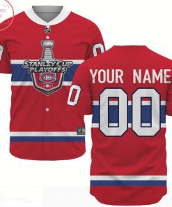 NHL Montreal Canadiens Personalized Baseball Jersey