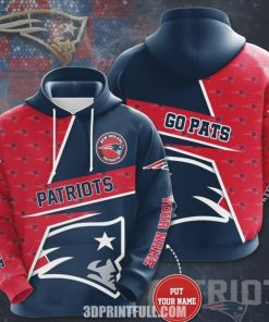Personalized New England Patriots NEP 3 Hoodie 3D