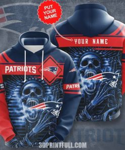 Personalized New England Patriots NEP Logo Hoodie 3D