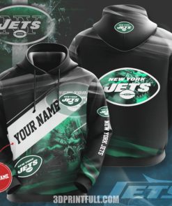 Personalized New York Jets NYJ Logo Hoodie 3D