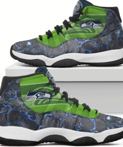 Seattle Seahawks Logo Lava Skull New Air Jordan 11 XI Sneakers Shoes PK258
