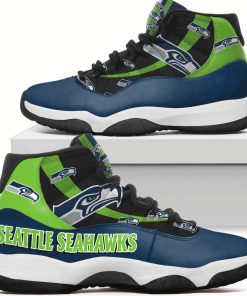 Seattle Seahawks Logo New Air Jordan 11 XI Sneakers Shoes PK244