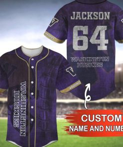 Washington Huskies Ncaa1 Custom Name Number Baseball Jersey Shirt