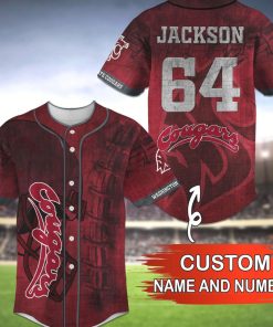 Washington State Cougars Ncaa1 Custom Name Number Baseball Jersey ShirtS