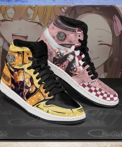 Zenitsu & Nezuko Sneakers Demon Slayer Custom Anime Shoes