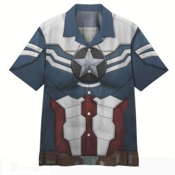3D Sam Wilson Captain America Custom Hawaiian Shirt