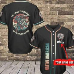 Baseball Tee Native American Personalized Name Baseball Jersey 352 Shirt