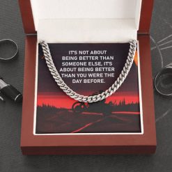 Being Better Necklace For Boyfriend Brother Son Husband Nephew