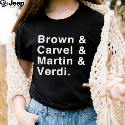 Brown carvel martin verdI shirt