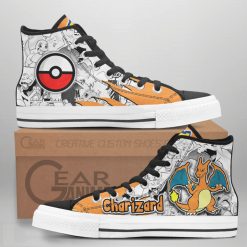 Charizard High Top Shoes Custom Pokemon Herlayprint Sneakers Mix Manga