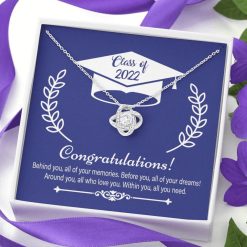 Class Of 2022 Senior Graduation Necklace For Girls Daughter Granddaughter