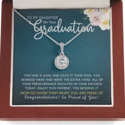 Daughter Graduation Gift From Mom Dad Necklace For Grad Student