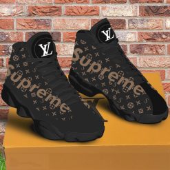 Louis Vuitton Supreme Brown Air Jordan 13 Sneakers Shoes