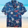Los Angeles Dodgers Hawaiian Short Sleeve Shirt 3D All Over Print, Men, Women, Unisex, Model 347