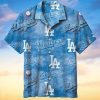 Los Angeles Dodgers Hawaiian Short Sleeve Shirt 3D All Over Print, Men, Women, Unisex, Model 348