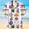 Los Angeles Lakers Vintage Hawaiian Shirt 3D All Over Print, Men, Women, Unisex, Model 722