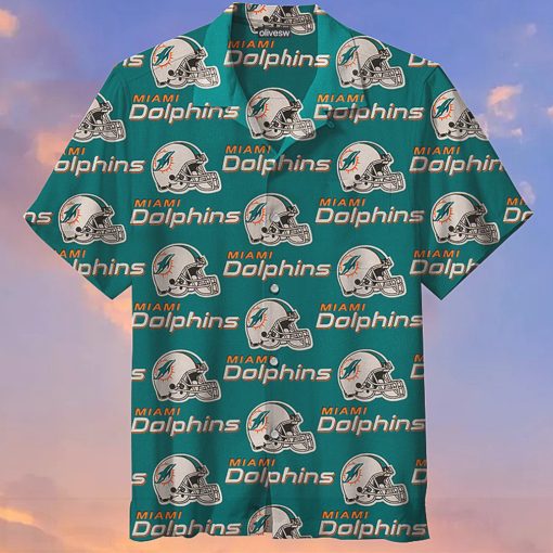 Miami Dolphins Baseball Hawaiian Shirt 3D All Over Print, Men, Women, Unisex, Model 696