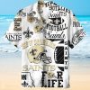 New Orleans Saints Unisex Print Short Sleeve Hawaiian Shirt 3D All Over Print, Men, Women, Unisex, Model 674