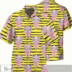Pig cartoon Hawaiian Shirt