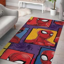 Spiderman Street Paint Art Rug Home Decor