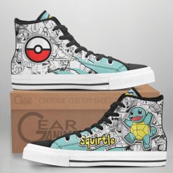 Squirtle High Top Shoes Custom Pokemon Herlayprint Sneakers Mix Manga