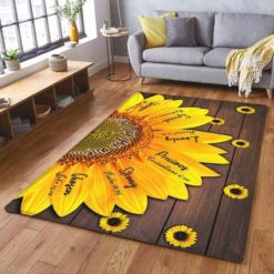 Sunflower Wooden Style Rug Home Decor